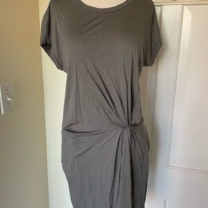 All Saints Gray T-Shirt Dress